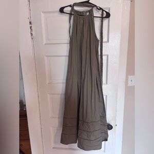 Cotton Midi Trapeze Dress